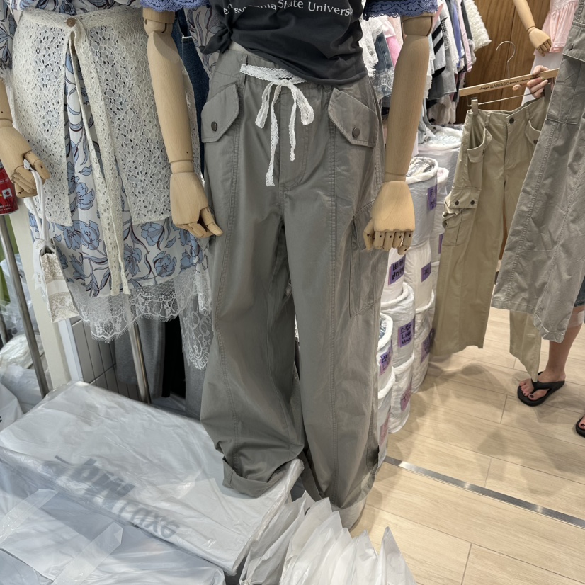 MARI CO韓國直郵女士新品26夏季職業熱賣時尚休閑褲工裝褲MARI CO休閑褲