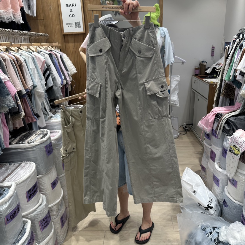 MARI CO韓國直郵女士新品26夏季職業熱賣時尚休閑褲工裝褲MARI CO休閑褲圖色1