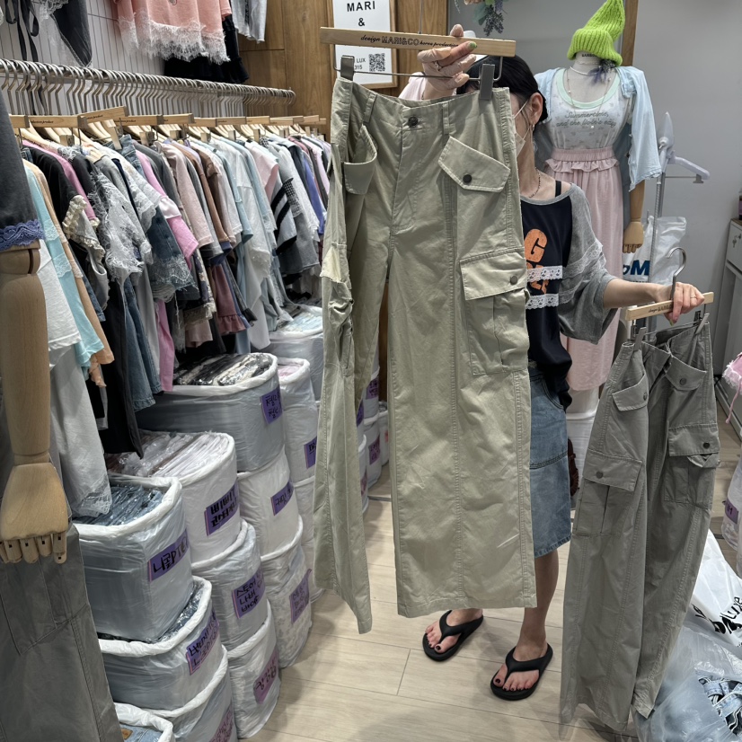 MARI CO韓國直郵女士新品26夏季職業熱賣時尚休閑褲工裝褲MARI CO休閑褲圖色2