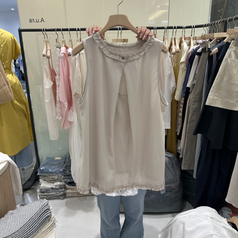 AURA東大門實拍韓國女士新款26夏季推薦26春夏休閑吊帶背心Au ra吊帶/背心