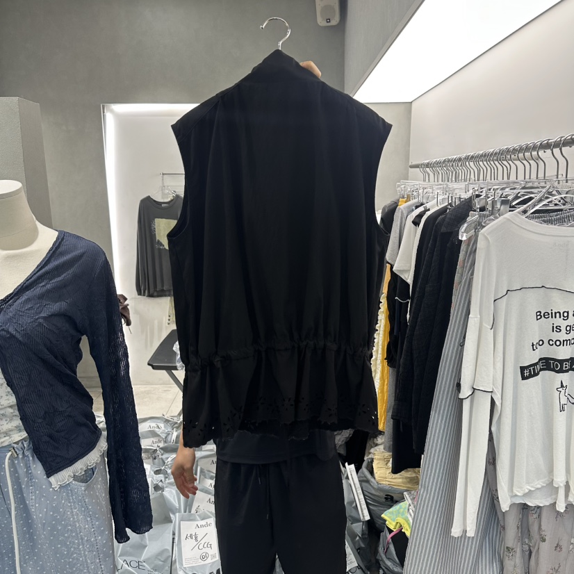 ANDE東大門實拍韓國女裝新款時尚人氣26夏季職業休閑馬甲Ande馬甲