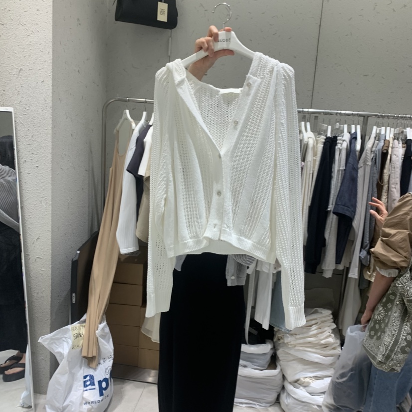 BRONZE東大門實拍韓國女士新品休閑針織衫連帽針織衫不含內搭BRONZE針織衫圖色1