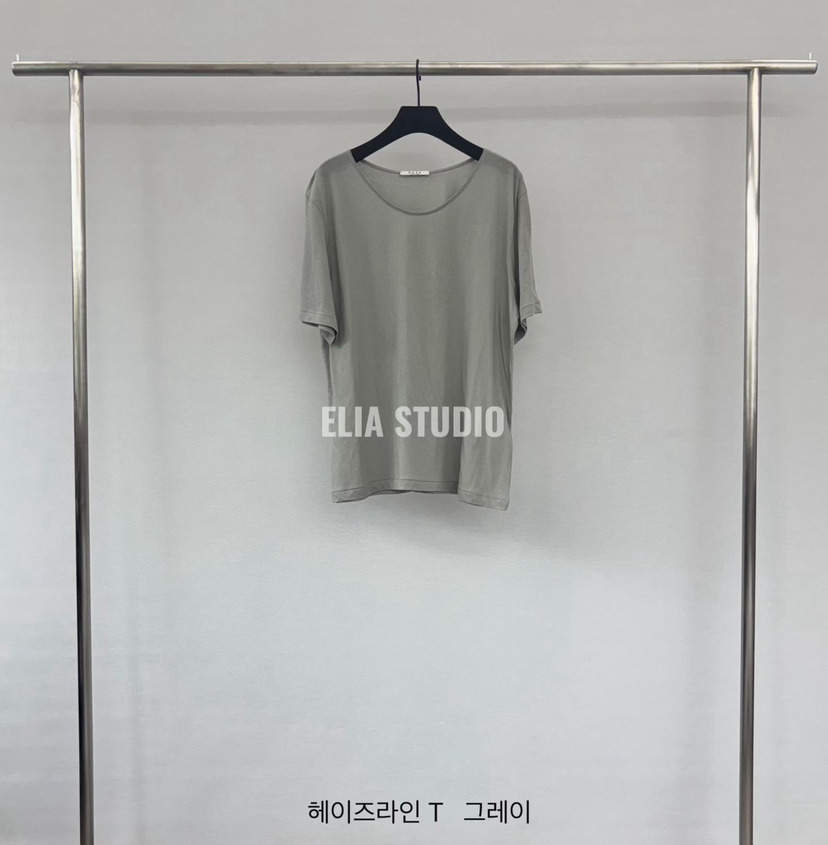 ELIA韓國直郵女士新款時尚熱賣休閑職業26春夏26夏季人氣T恤ELIAT恤圖色2
