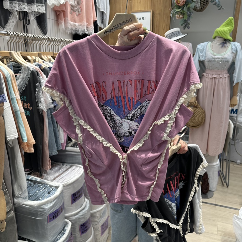 MARI CO韓國直郵實拍女士新品休閑人氣時尚26春夏職業T恤MARI COT恤圖色2