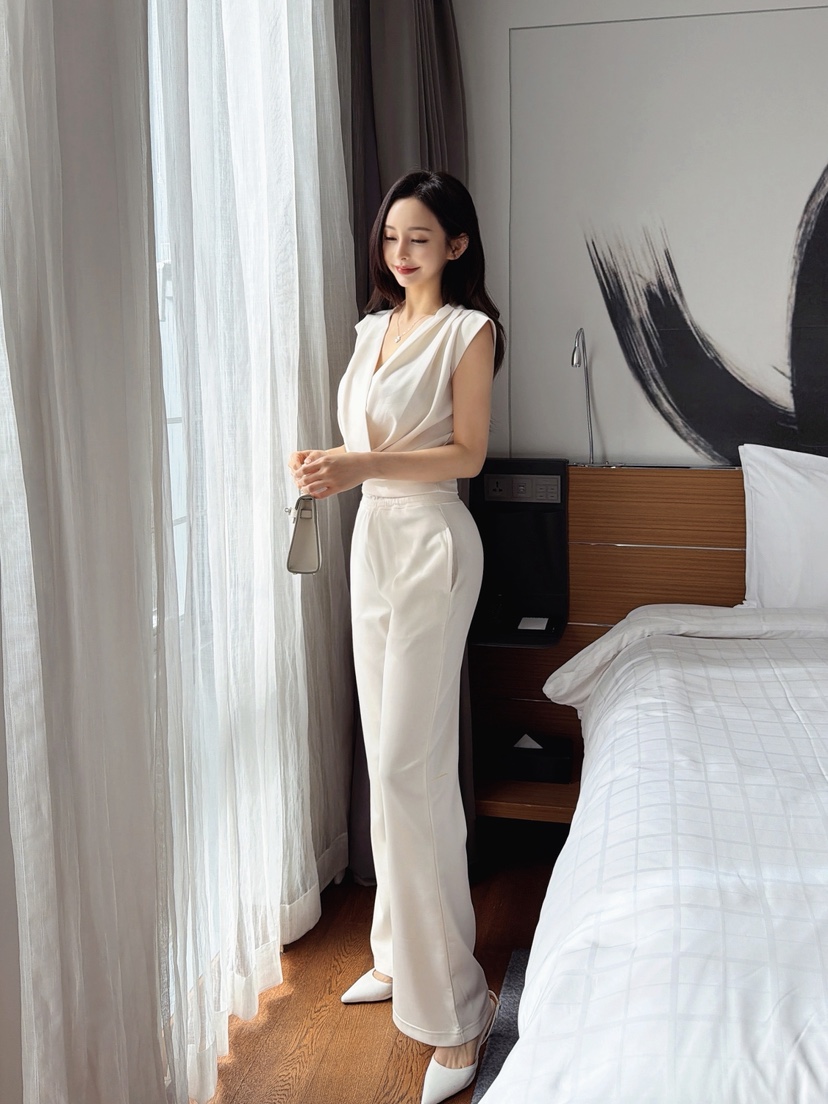 CLOTH東大門實拍韓國女士新款推薦熱賣休閑時尚職業套裝無袖CLOTH套裝