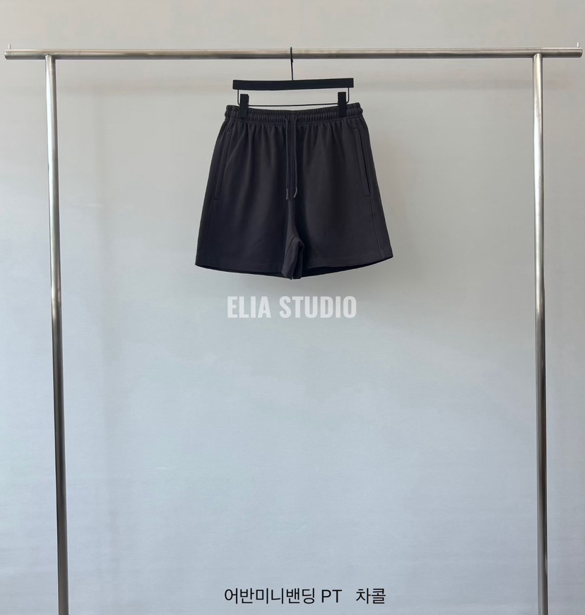 ELIA韓國直郵女裝新品休閑時尚人氣推薦熱賣職業26春夏短褲ELIA短褲圖色4墨色