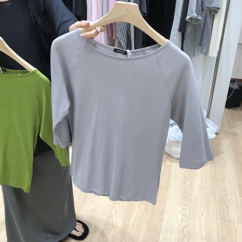 HAUS-A東大門實拍韓國女裝新品職業時尚休閑26春夏長袖T恤HAUSWOMEN長袖T恤圖色3