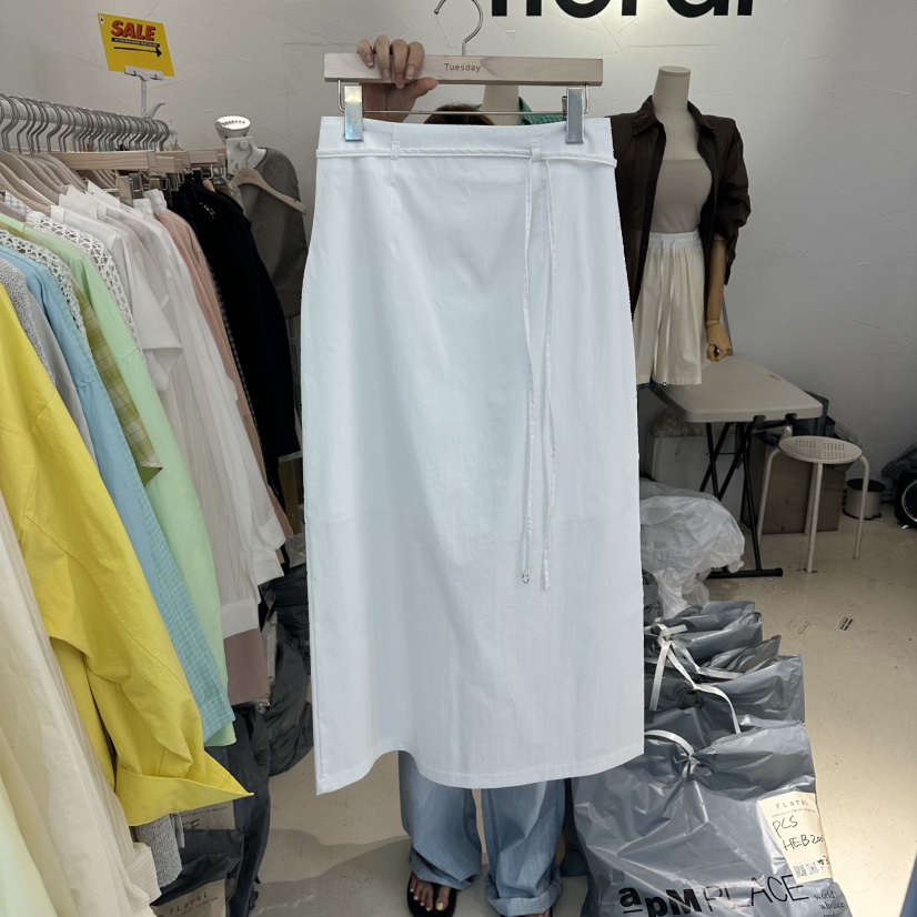 FLORAL韓國代購女士新款時尚人氣推薦26春夏熱賣職業長裙FLORAL長裙圖色1