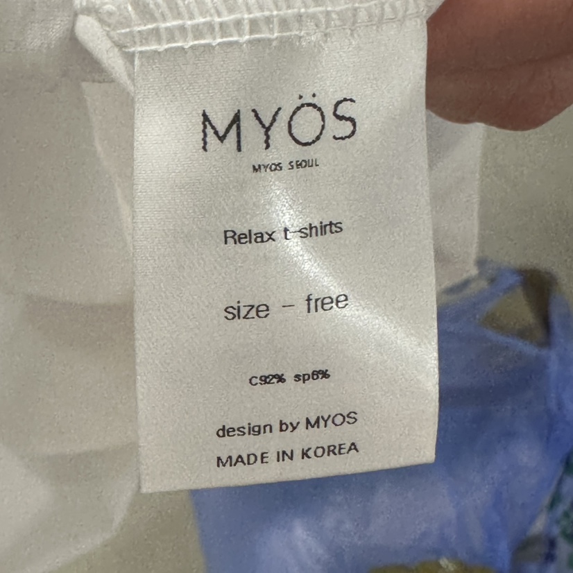 MYOS韓國直郵女裝新品熱賣人氣職業26夏季推薦26春夏休閑T恤MYOST恤