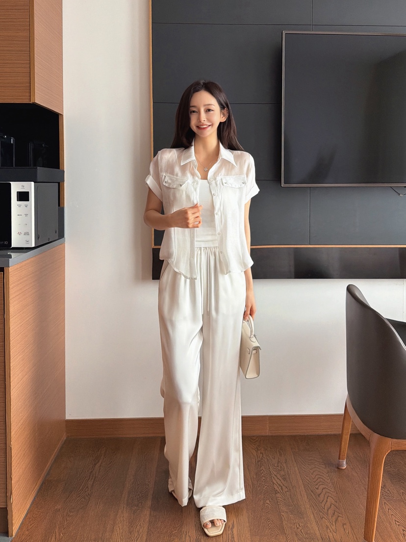 CLOTH韓國直郵女裝新品時尚人氣推薦26夏季職業休閑休閑褲CLOTH休閑褲