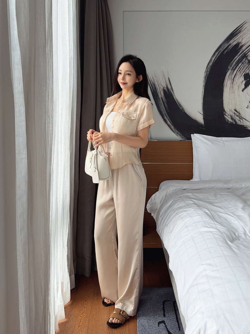 CLOTH韓國直郵女裝新品時尚人氣推薦26夏季職業休閑休閑褲CLOTH休閑褲