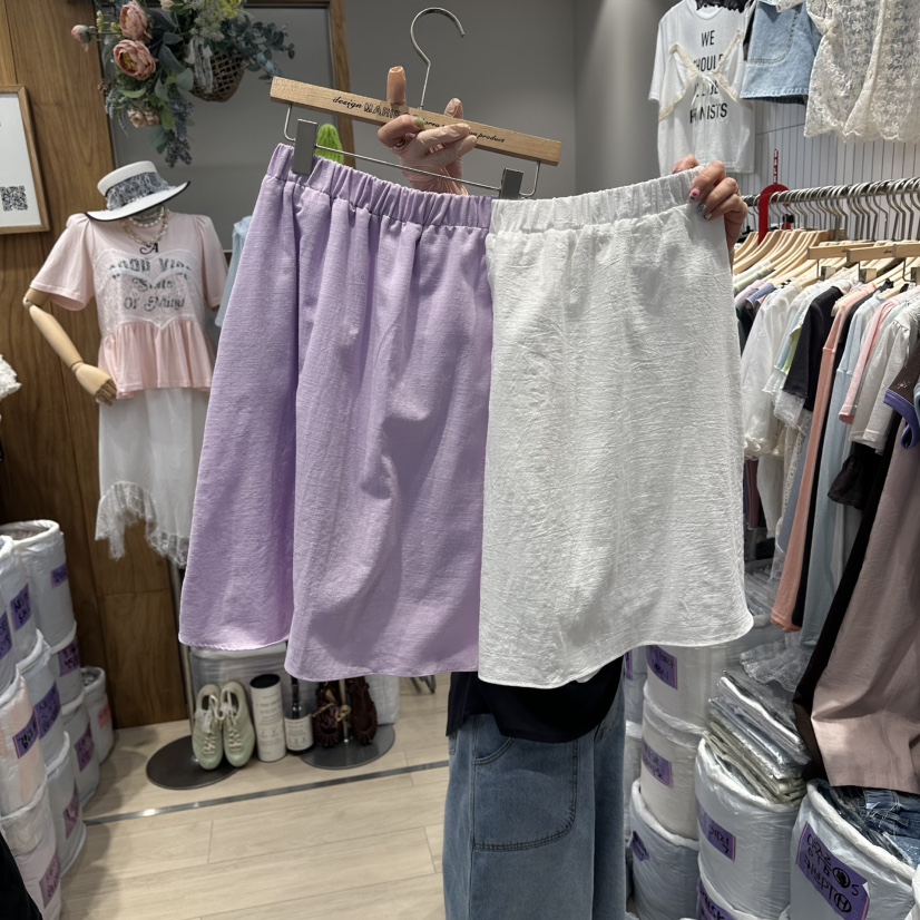 MARI CO韓國直郵女士新品人氣職業休閑26夏季半身裙中短裙鵝MARI CO半身裙/中短裙