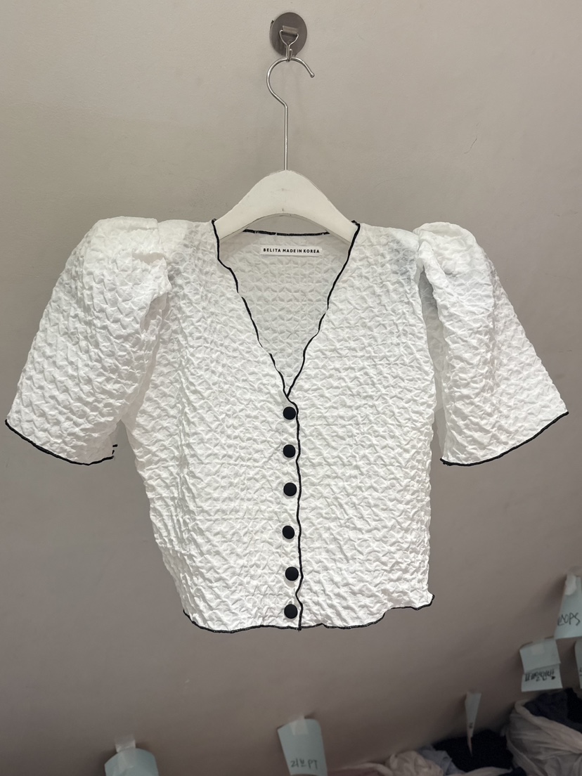 BELITA-L韓國直郵實拍女士新品人氣熱賣襯衫蕾絲衫羊毛開襟BELITA-L襯衫/蕾絲衫圖色1