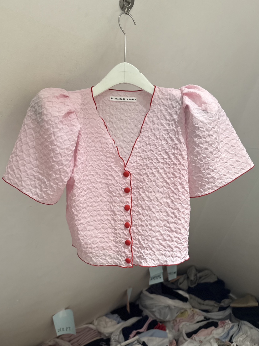 BELITA-L韓國直郵實拍女士新品人氣熱賣襯衫蕾絲衫羊毛開襟BELITA-L襯衫/蕾絲衫圖色2