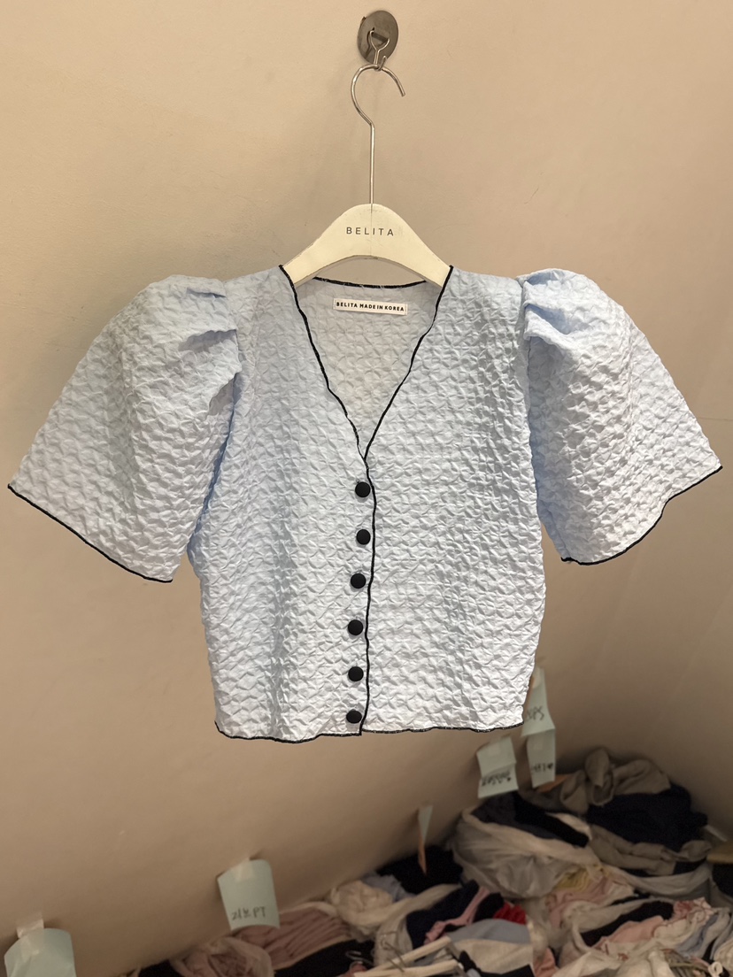 BELITA-L韓國直郵實拍女士新品人氣熱賣襯衫蕾絲衫羊毛開襟BELITA-L襯衫/蕾絲衫圖色3
