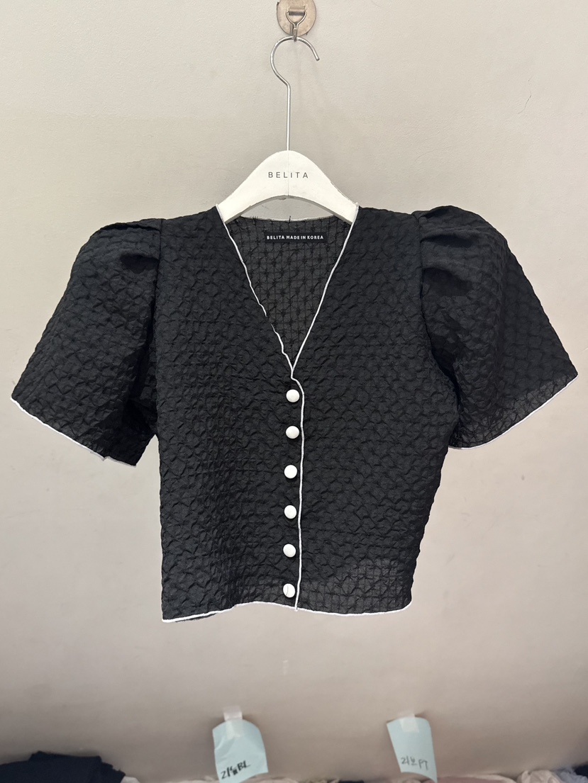 BELITA-L韓國直郵實拍女士新品人氣熱賣襯衫蕾絲衫羊毛開襟BELITA-L襯衫/蕾絲衫圖色4