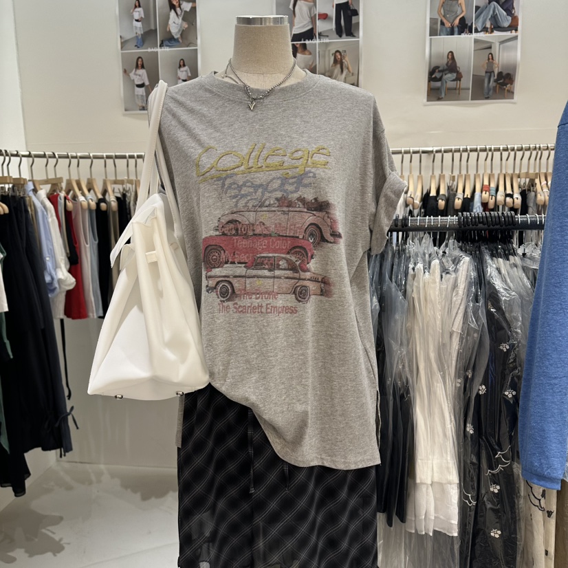 BAGUETTE-P韓國直郵女士新品職業26夏季熱賣推薦26春夏T恤BAGUETTE-PT恤圖色3
