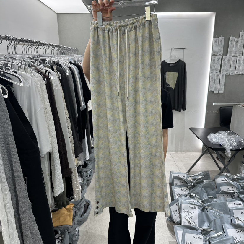 ANDE韓國直郵女士新品人氣休閑職業26春夏熱賣休閑褲喇叭褲Ande休閑褲圖色2