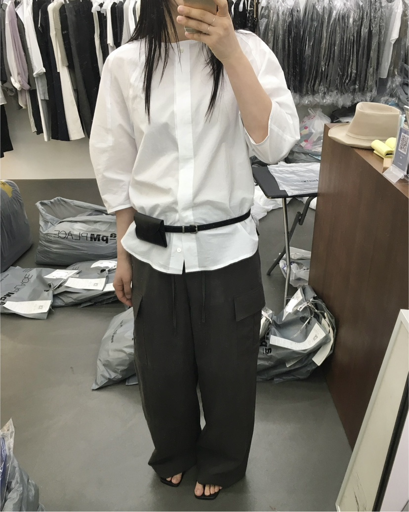 HEMP-P東大門實拍韓國女士新款推薦人氣休閑襯衫蕾絲衫褶皺hemp襯衫/蕾絲衫