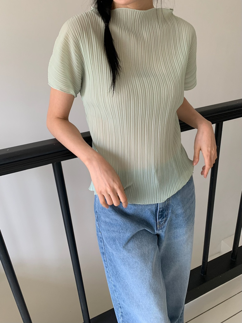 LOVE MY SANTA東大門實拍韓國女裝新品26夏季襯衫蕾絲衫褶裥Santa/LOVE MY SANTA襯衫/蕾絲衫圖色2