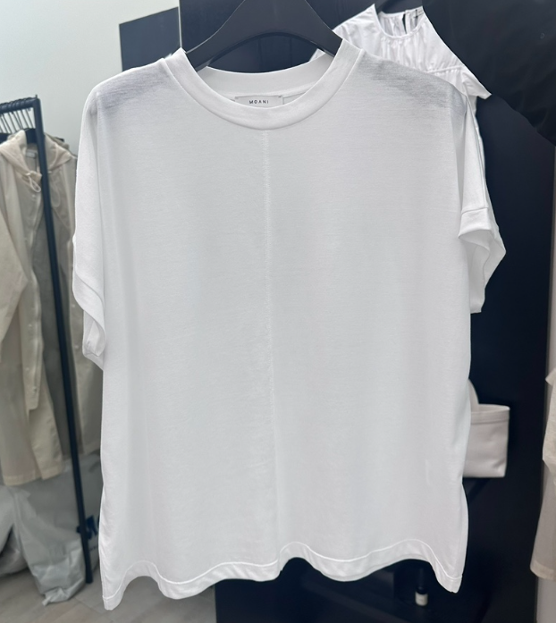 MOANI韓國直郵女士新品26夏季職業熱賣時尚26春夏T恤天絲MOANIT恤圖色1