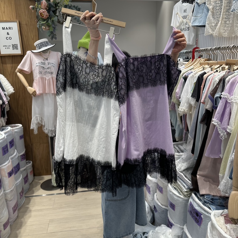 MARI CO東大門實拍韓國女裝新品人氣推薦休閑26夏季吊帶背心MARI CO吊帶/背心