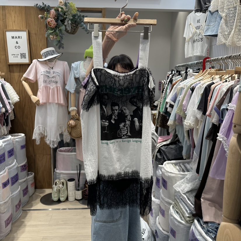 MARI CO東大門實拍韓國女裝新品人氣推薦休閑26夏季吊帶背心MARI CO吊帶/背心圖色2