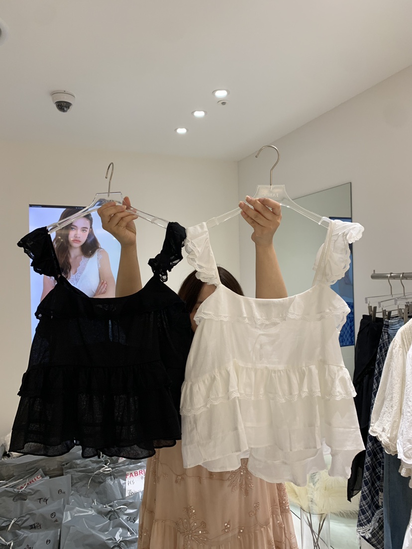 FABRIC韓國直郵實拍女士新品26夏季26春夏時尚推薦吊帶背心FABRIC吊帶/背心