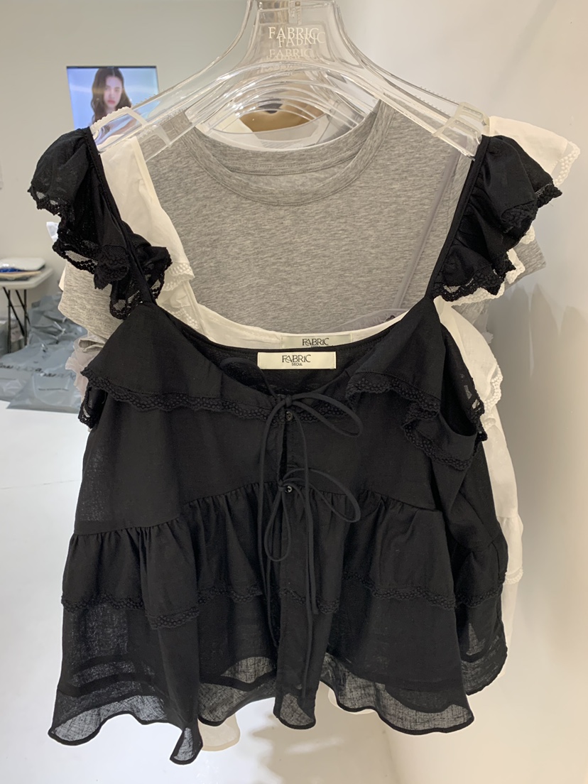 FABRIC韓國直郵實拍女士新品26夏季26春夏時尚推薦吊帶背心FABRIC吊帶/背心圖色2