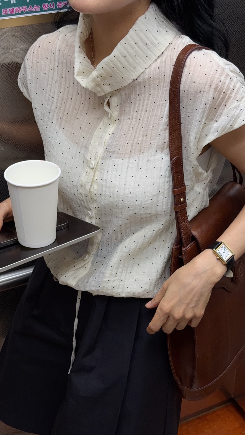 MILUI韓國直郵實拍女士新品職業熱賣人氣休閑26夏季襯衫蕾絲衫MILUI襯衫/蕾絲衫