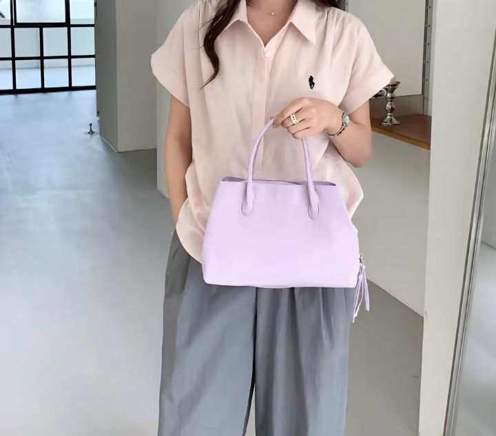 TROUVAILLE東大門實拍韓國女裝新款職業26夏季單肩斜跨包TROUVAILLE單肩/斜跨包