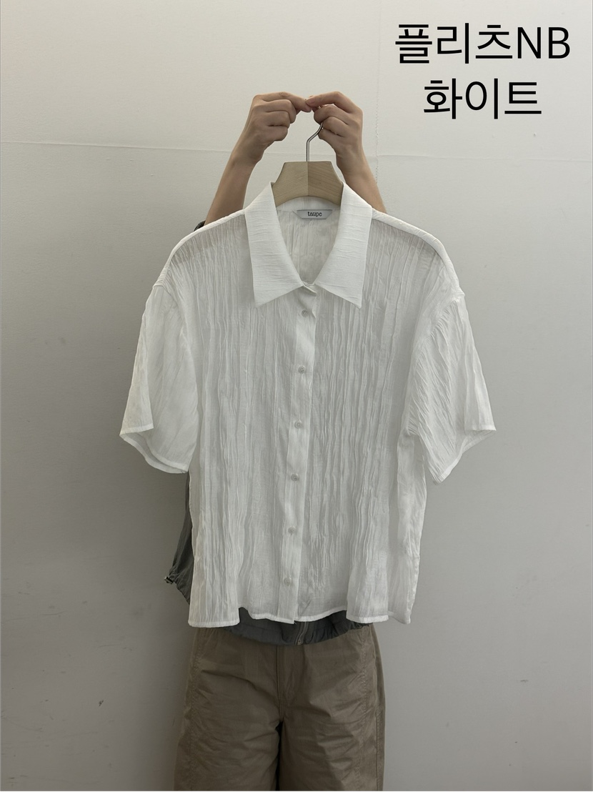 TAUPE韓國東大門直郵女裝新品熱賣休閑時尚襯衫蕾絲衫褶裥TAUPE襯衫/蕾絲衫圖色1