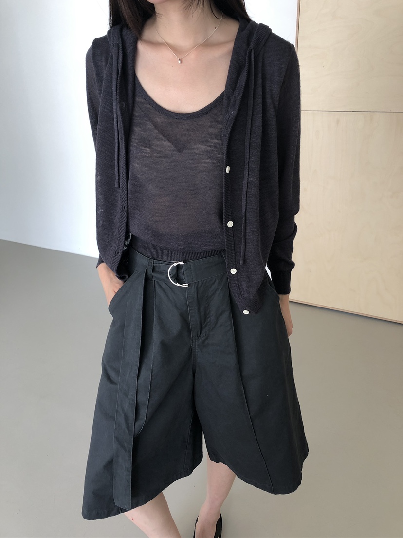MUSE-P韓國直郵女裝新品休閑26春夏人氣26夏季短褲含腰帶MUSE-P短褲