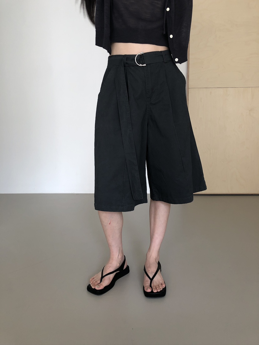 MUSE-P韓國直郵女裝新品休閑26春夏人氣26夏季短褲含腰帶MUSE-P短褲