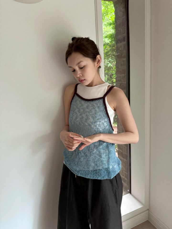 MARE韓國直郵女裝新品職業熱賣人氣吊帶背心不含內搭圍巾MARE吊帶/背心圖色1