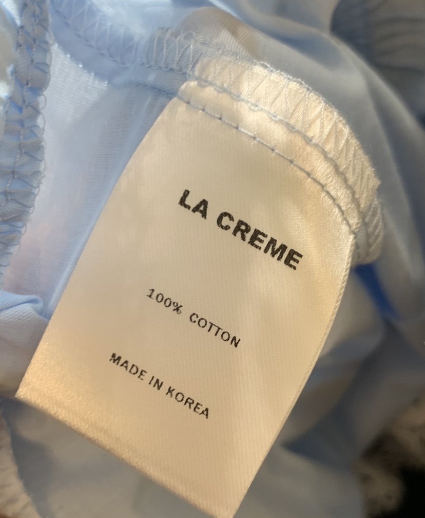 LA CREME韓國直郵女裝新款職業熱賣推薦人氣時尚襯衫蕾絲衫LA CREME襯衫/蕾絲衫