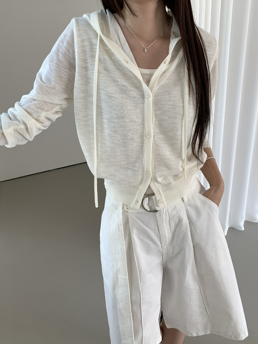 MUSE-P韓國直郵實拍女士新款推薦26春夏休閑26夏季針織衫兜帽MUSE-P針織衫