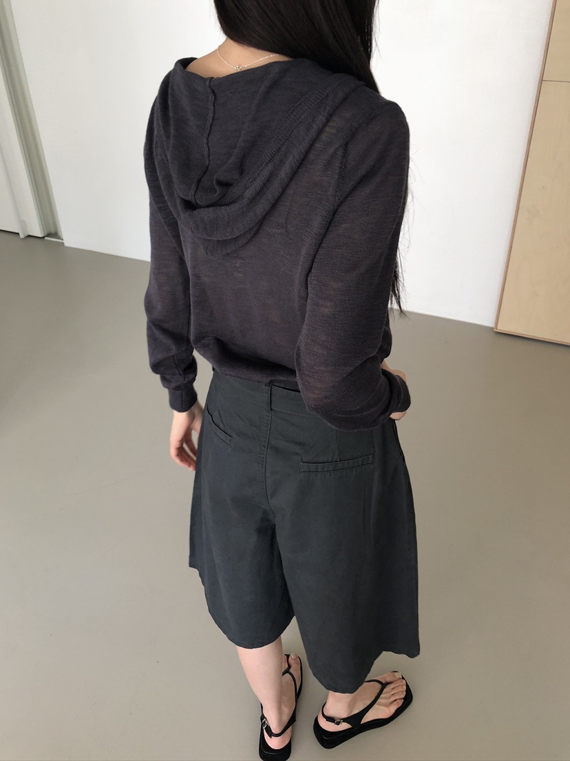 MUSE-P韓國直郵實拍女士新款推薦26春夏休閑26夏季針織衫兜帽MUSE-P針織衫