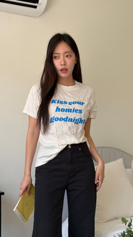 HEY/TO SEWING韓國東大門直郵女裝新款人氣熱賣T恤印花BY HEY/TO SEWINGT恤