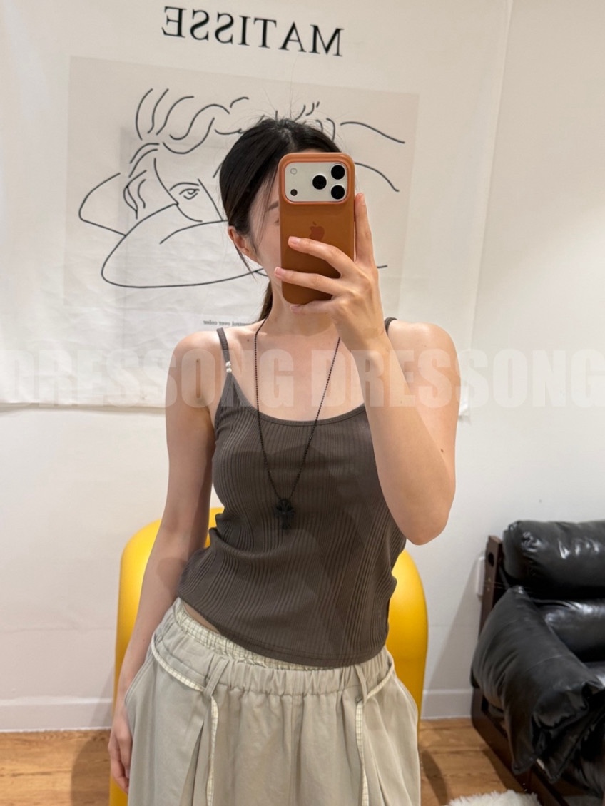 AMOOD韓國直郵實拍女裝新款26夏季職業人氣26春夏吊帶背心AMOOD吊帶/背心