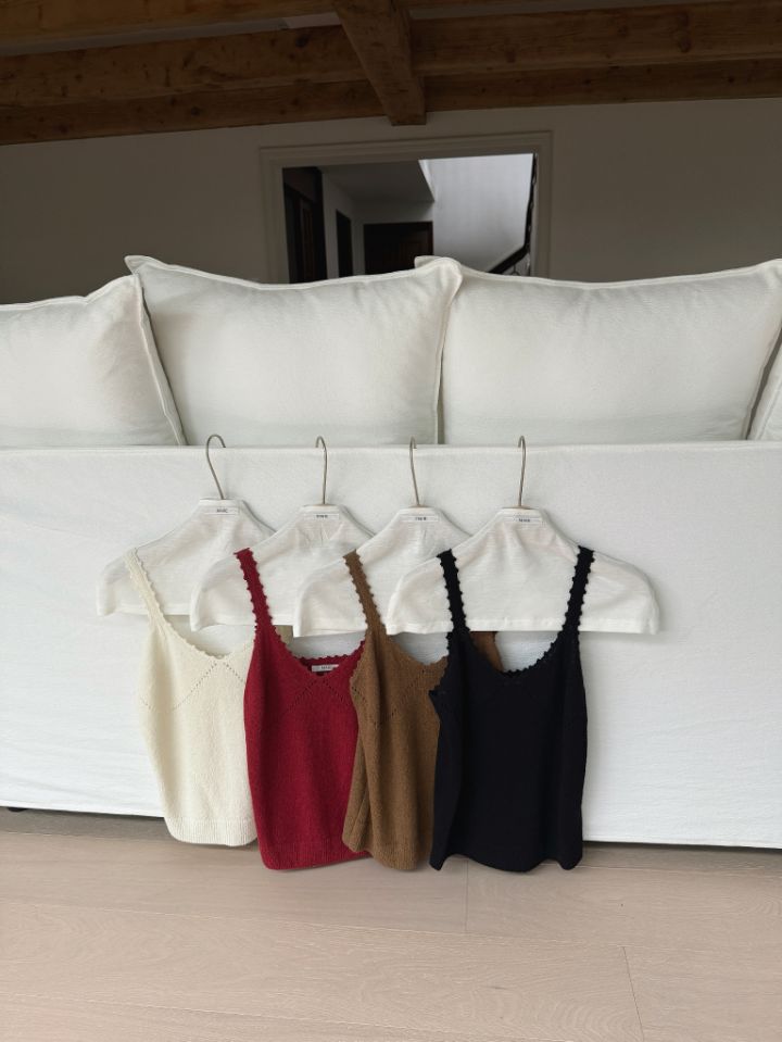 MARE韓國直郵女士新品26春夏職業休閑吊帶背心吊帶裙亞麻絨MARE吊帶/背心