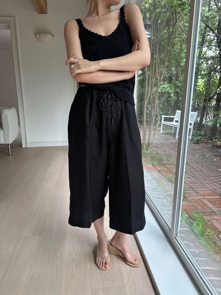 MARE韓國東大門直郵女士新品熱賣時尚26春夏休閑休閑褲亞麻MARE休閑褲