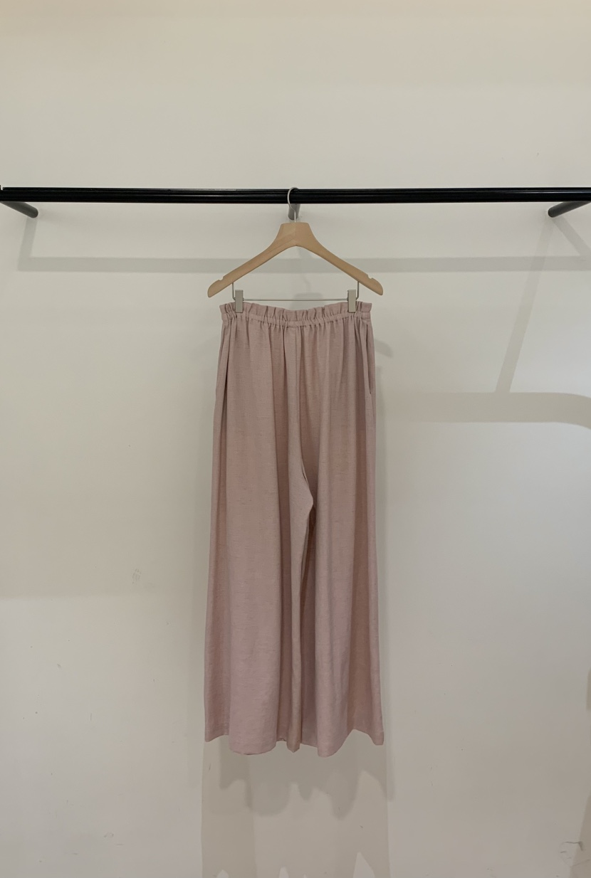 LA CREME韓國東大門直郵女裝新品26春夏熱賣休閑褲亞麻布LA CREME休閑褲