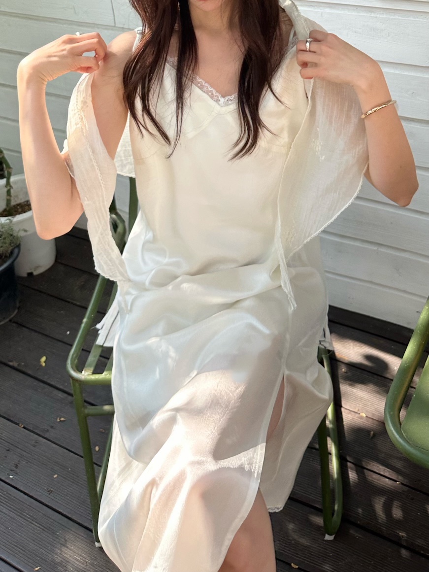 2ND GATE韓國直郵女士新款26春夏推薦職業圍巾披肩刺繡圍巾2ND GATE圍巾/披肩