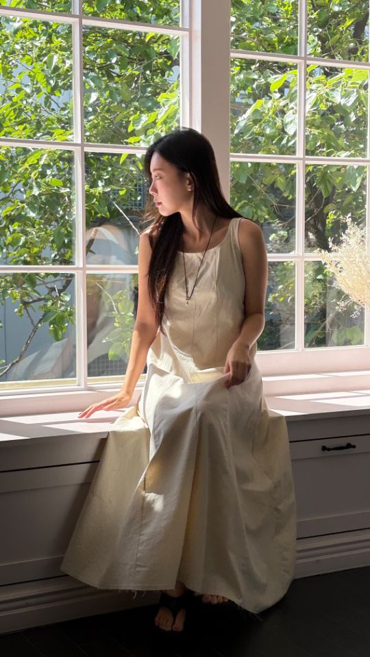 HEY/TO SEWING韓國直郵實拍女裝新款26夏季連衣裙亞麻布BY HEY/TO SEWING連衣裙