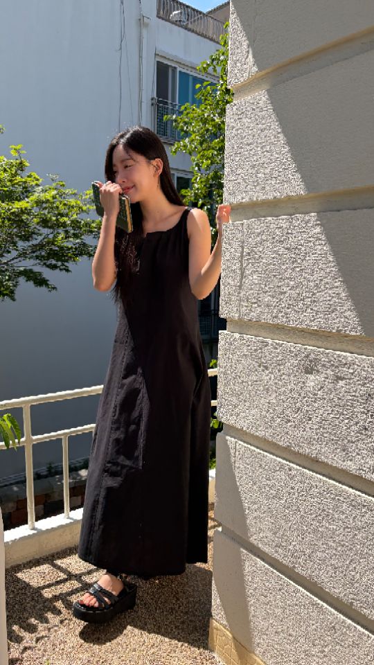 HEY/TO SEWING韓國直郵實拍女裝新款26夏季連衣裙亞麻布BY HEY/TO SEWING連衣裙