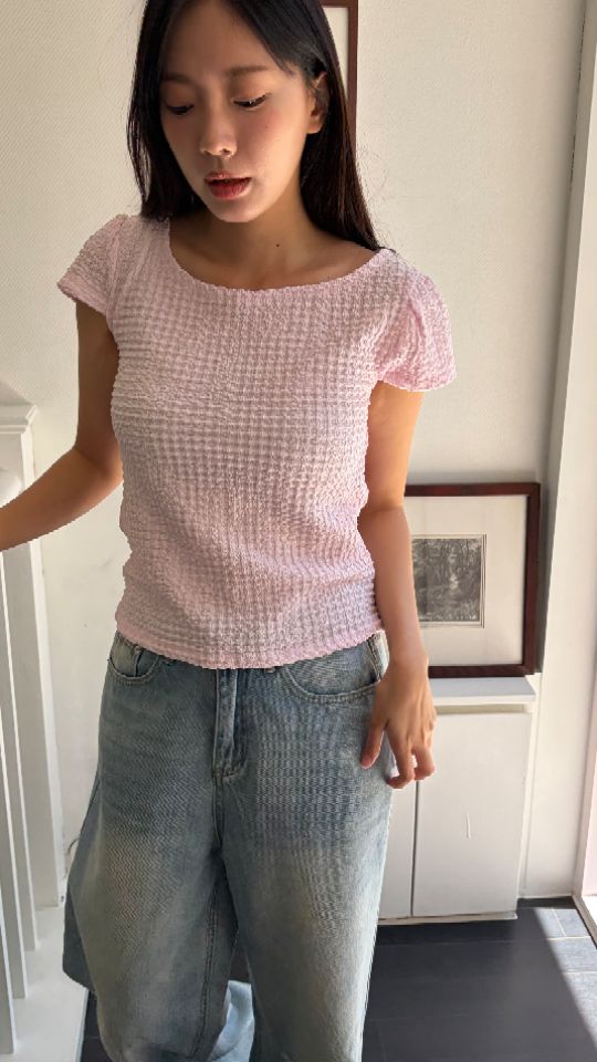 HEY/TO SEWING韓國代購女士新款人氣職業休閑推薦熱賣T恤BY HEY/TO SEWINGT恤圖色2