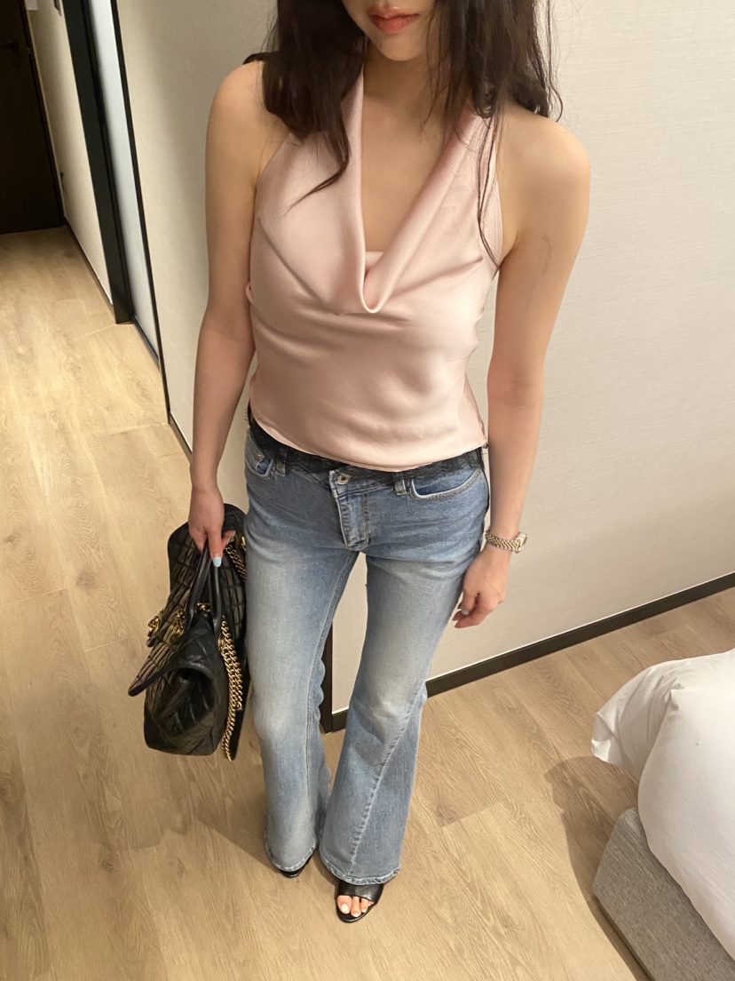 FOUREIGHT東大門實拍韓國女士新品職業吊帶背心露背無袖緞面FOUR EIGHT吊帶/背心