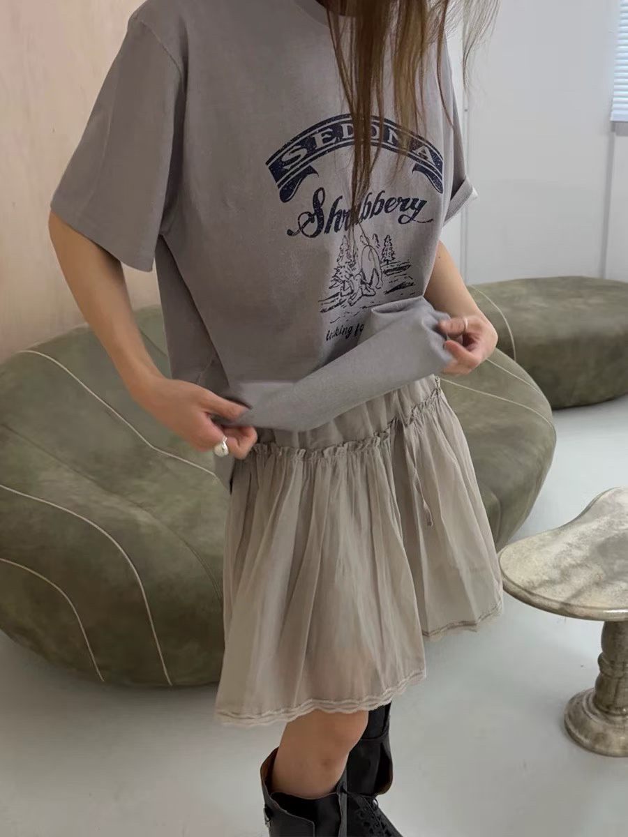 T STOR-티스토리-OT韓國直郵女裝新款26夏季半身裙中短裙T STOR-2件起半身裙/中短裙