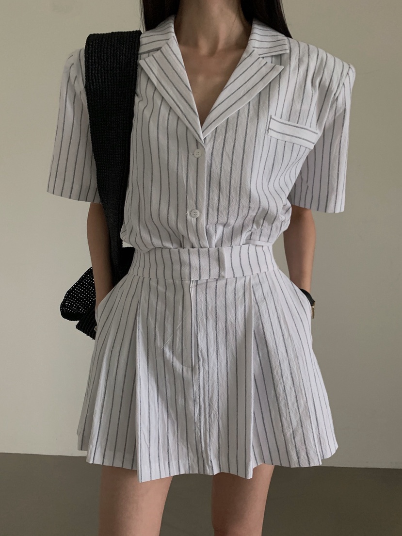 VERANDA韓國直郵女士新品人氣26春夏時尚休閑26夏季夾克條紋VERANDA夾克